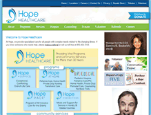 Tablet Screenshot of hopehcs.org